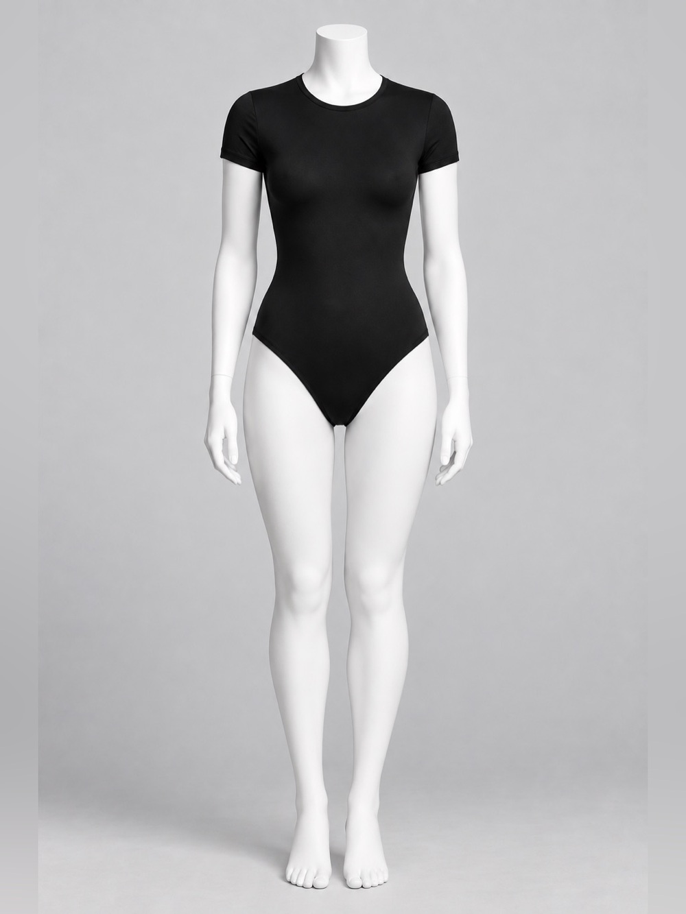 Women’s Black Short-Sleeve Bodysuit